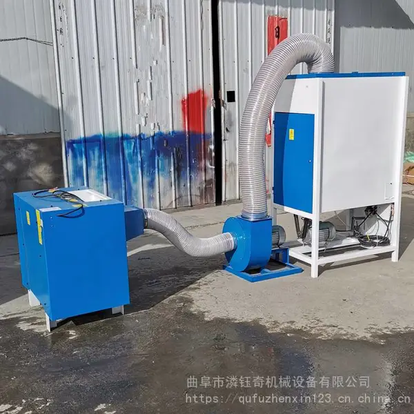 沙发抱枕冲包机 户外坐垫泡沫充装机 公仔棉PP棉松棉机