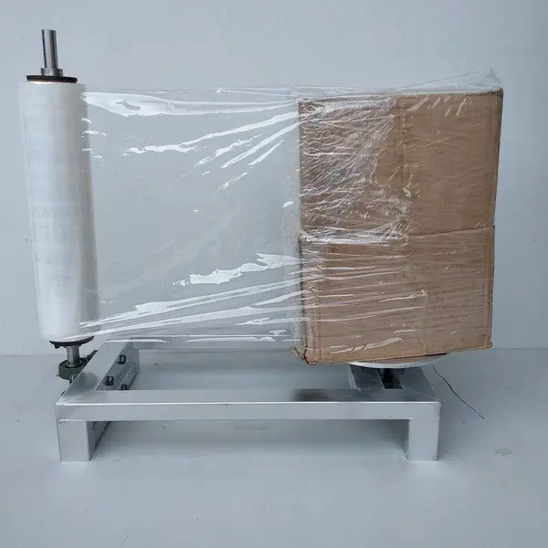 缠绕膜打包机自动围膜拉伸膜缠绕机手工纸箱缠膜机小型托盘包装机