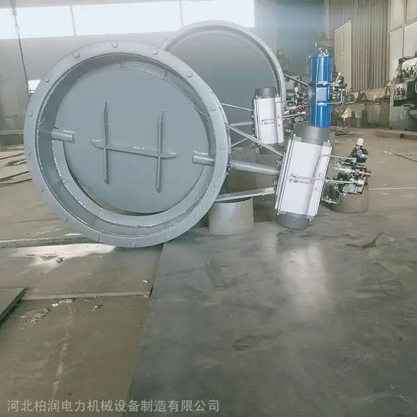 柏润电锅炉配件钢制多叶片圆风门DD系列标准圆风门
