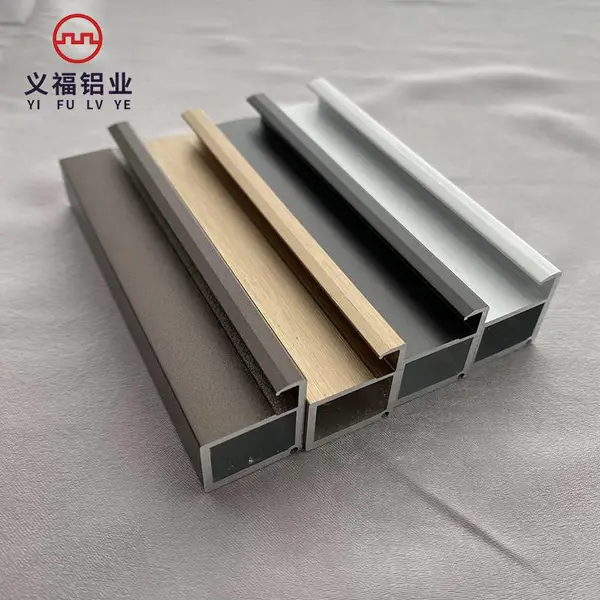 义福批发 现代极简20框极窄边框玻璃衣柜门板铝材