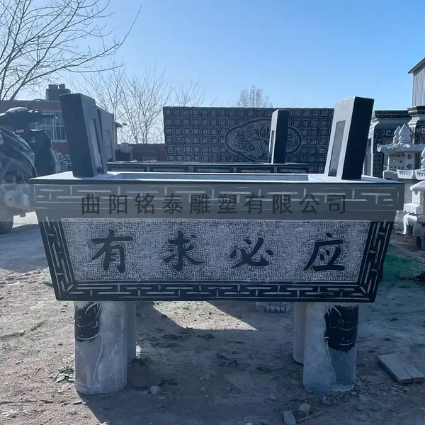 青石仿古做旧石鼎寺庙摆放石雕香炉石鼎刻字有求必应厂家制作