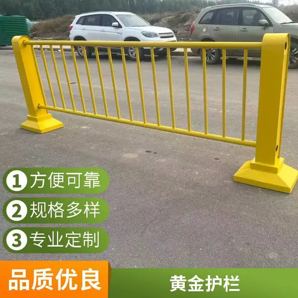 机非隔离护栏 用于小区出入口车辆分流 安装简单结实耐用