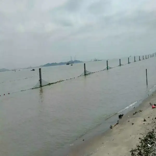 拦鲨网 海岛海边浴场景区拦鲨鱼防护网 悬浮式浮球拦鲨网加工定制