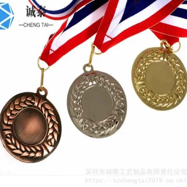 挂绳奖章定制,合金奖牌定做,体育工艺礼品厂