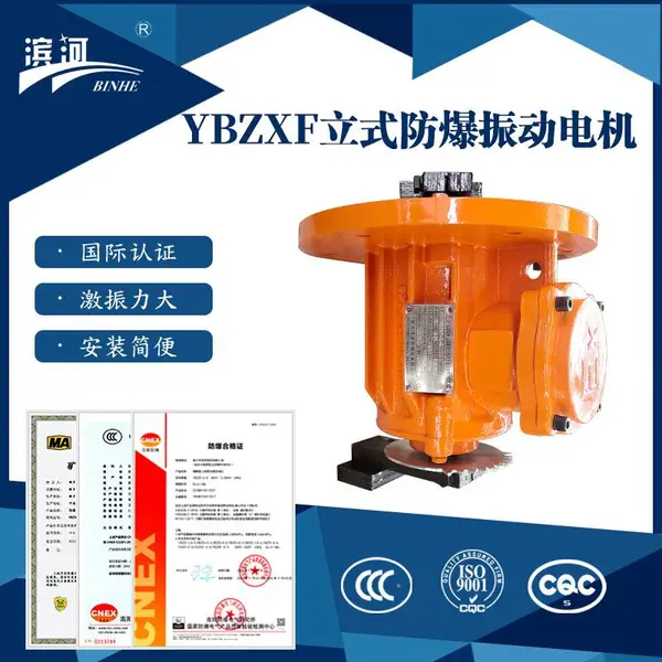 供应滨河YBZXF-5-4防爆振动电机旋振筛用密封严质量好