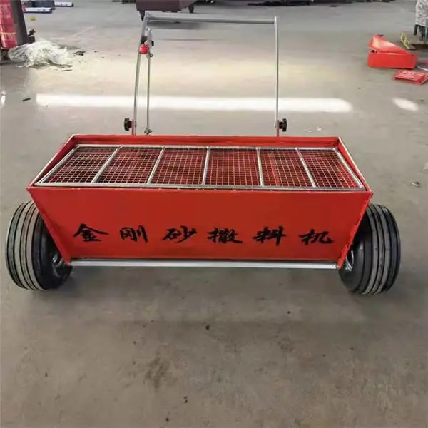威凯金刚砂撒料机 手推式小型撒布机 可调节 地坪洒料机