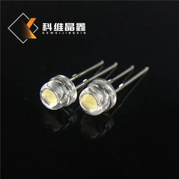 供应插件0.2W草帽白光发光二极管 5mm/F5草帽白光大杯led灯珠