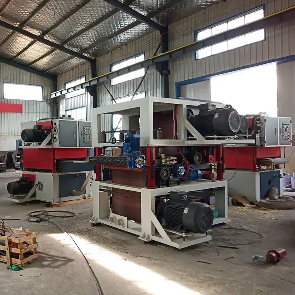 木工双砂架双面砂光机 R-RP630宽带砂光机 1米实木家居板材砂带机