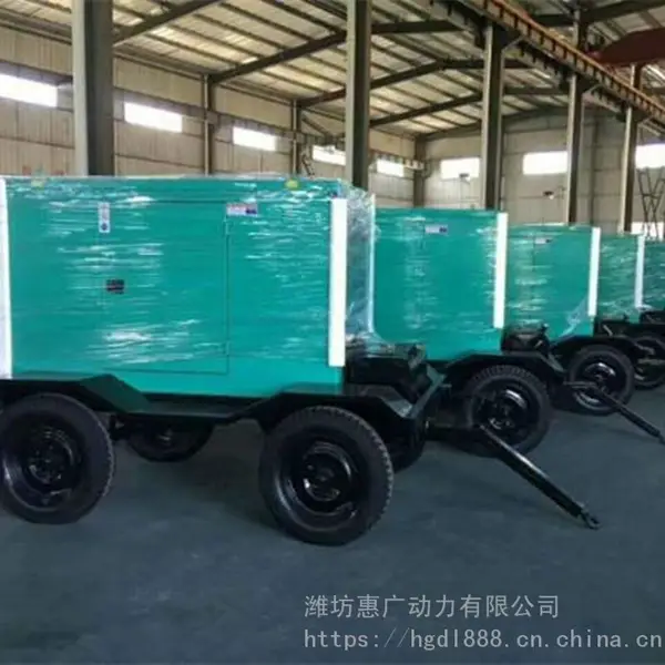 潍柴100KW拖车静音型柴油发电机组 数控机床专用移动电站