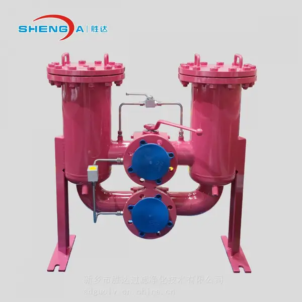 供应大流量双筒回油过滤器 胜达SDRFD系列 滤油器 不停机切换