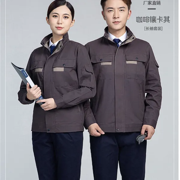 上海青浦车间工作服 吸湿排汗全棉劳保服定做厂家上海锦衣郎服饰