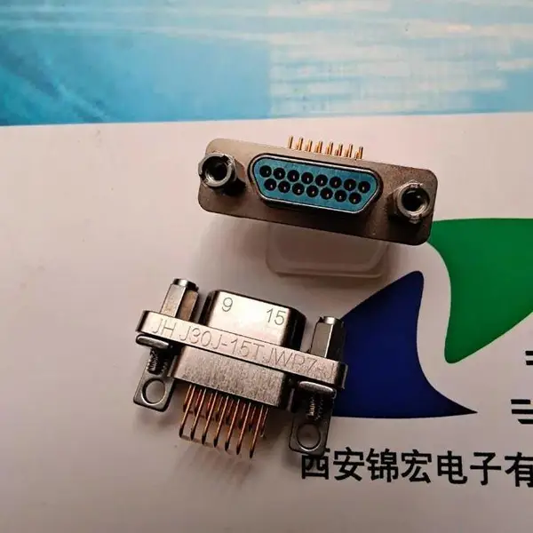 J30J连接器J30J-15TJW-J带安装组件弯式电连接器生产销售