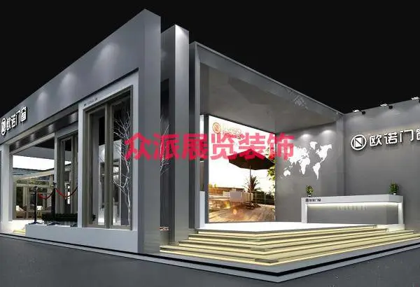 广州衣柜展,展台装修制作,找众派设计简洁和谐展台