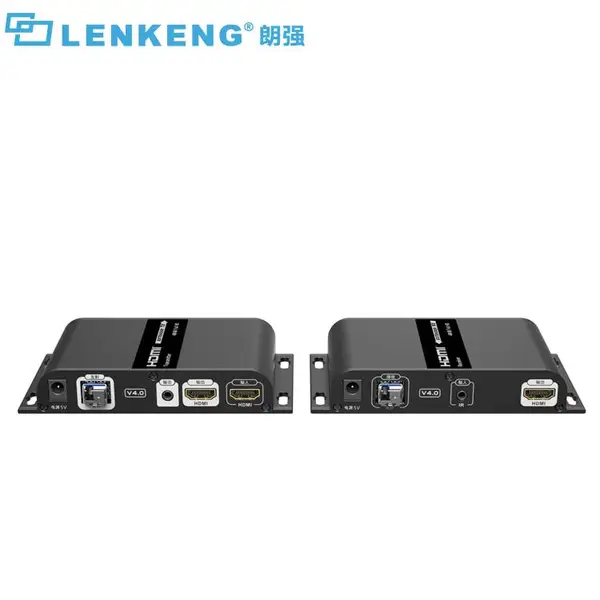朗强光纤延长器HDMI本地环出,独立光纤模块,HDMI转光纤40千米