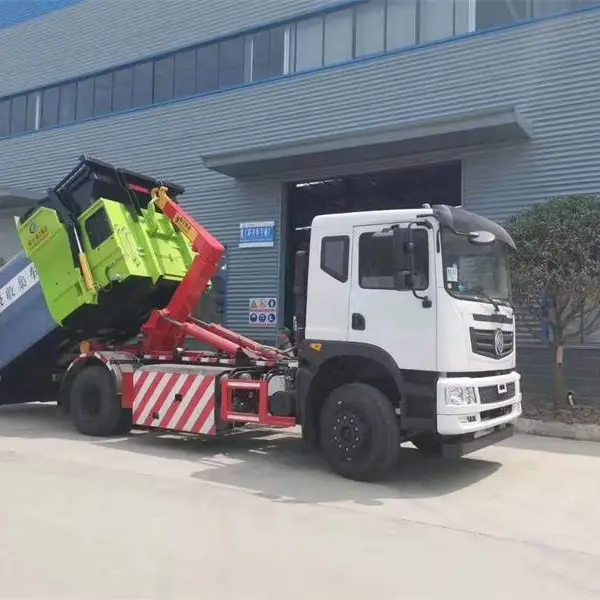 16吨车厢可卸式自卸车 沈阳国产勾臂垃圾车直销