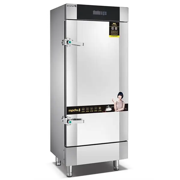 美厨商用蒸饭柜 MCKZ-ZDA12智能触控电蒸饭柜 单门12盘电蒸饭车