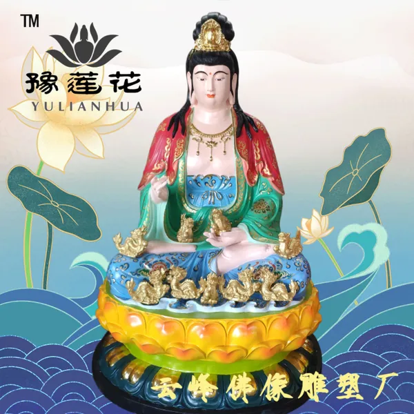 圣母娘娘民间地方神 龙母娘娘 龙母奶奶保一方风调雨顺 九位龙王神像