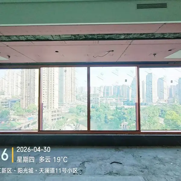 重 庆沙坪坝客厅观景窗 落地平移窗安装 隔音好住宅封阳台 重庆安诚建材