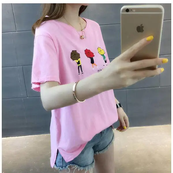 女装尾货农村电商一件代发清仓尾货女装T恤清货在老挝摆地摊卖服装