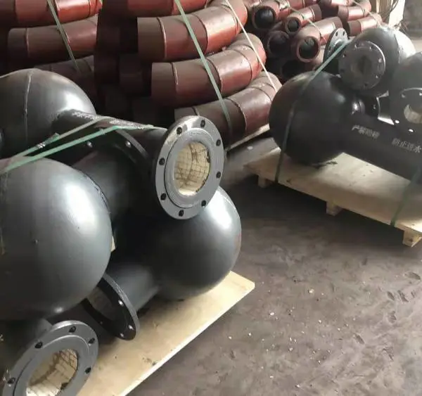 双金属球形耐磨弯头 高铬合金陶瓷耐磨三通输灰管道电厂贴片管道