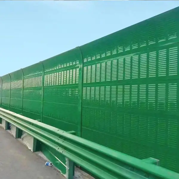 高速公路隔音声屏障 工厂隔音墙 工业设备隔音板 v型双面孔消音片