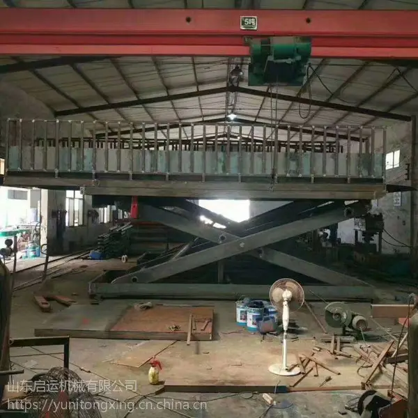宝鸡市剪叉式升降平台防爆系统设计 仓储货梯 维修举升机 启运液压机械定制