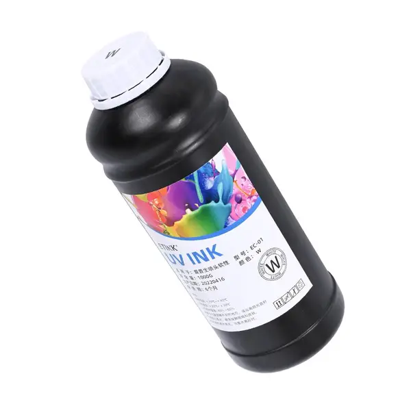 现货批发UVdtf水晶标墨水速干型彩墨打印专用兼容打印机CMYKW