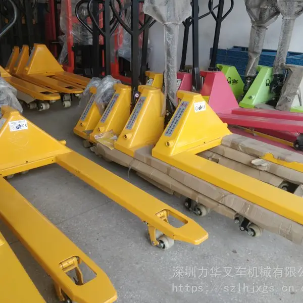 宝安手动液压叉车 手拉托盘铲车地牛 载重2吨3吨5吨叉子车 手压油车