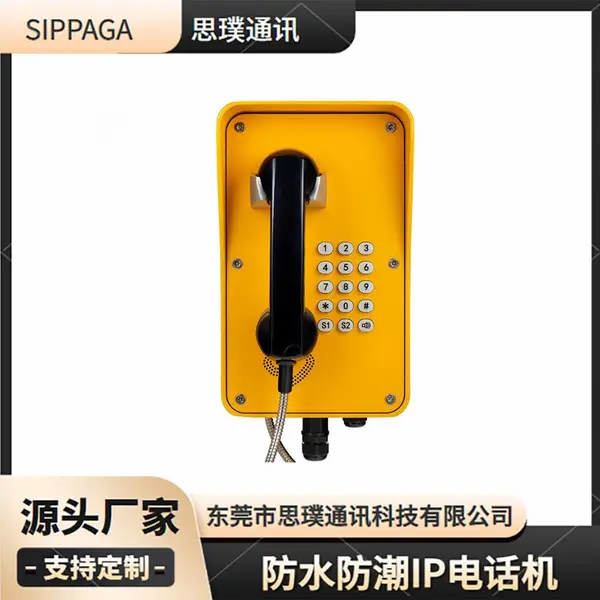市政施工对讲电话机 群呼通讯系统 IP网络电话 工业抗噪防水电话机 SIP-PA-21