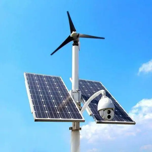 户外球机枪机摄像机太阳能监控发电系统 4G大功率网桥