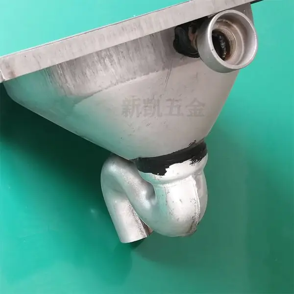 新凯不锈钢蹲便器 S型返水弯 防臭气倒流 现货供应