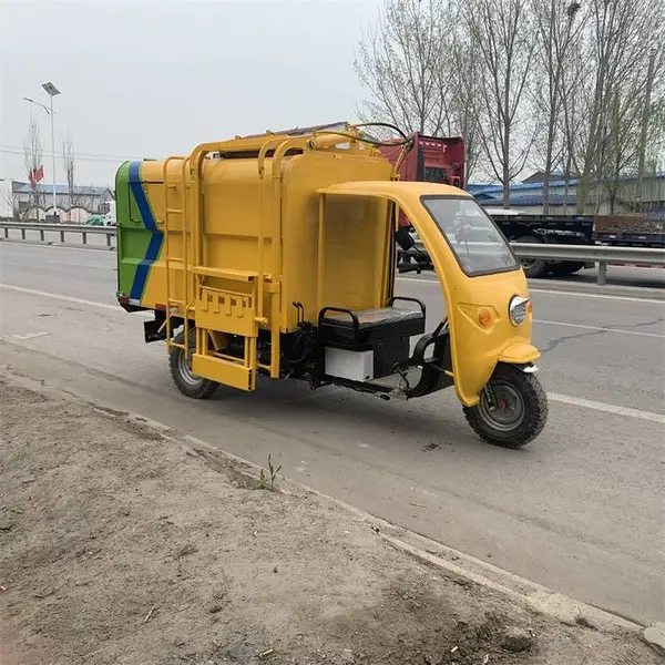 电动三轮垃圾车 4轮挂桶垃圾运输车 6轮垃圾清运车 新能源重载底盘