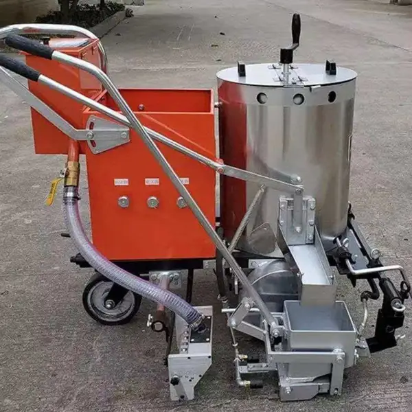 手推式热熔划线机一体机道路标识热熔涂线机小型冷喷划线机图片