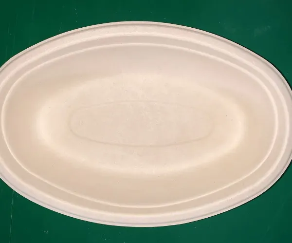 9 寸椭圆一次性碗 加厚可降解椭圆盘 家用聚餐烧烤水果盘椭圆碗