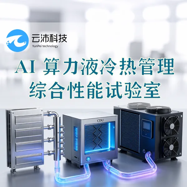 云沛科技AI 算力液冷热管理综合性能试验室CDU研发检测焓差实验室
