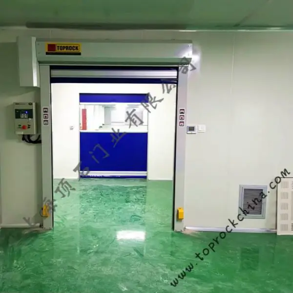 PVC快速卷帘门自动升降门工业环保无尘车间电动感应快速卷帘门