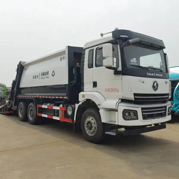 陕汽轩德后双桥20方压缩垃圾车 陕汽牌环卫车