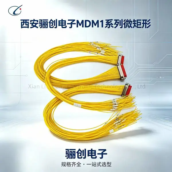 航空接插件 MDM1?21PL?200mm 微型矩形插头 骊创供应