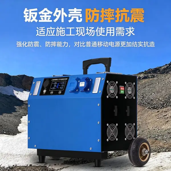 大容量380V储能电瓶 便携式工程应急移动电源 户外摆摊房车大功率支持定制