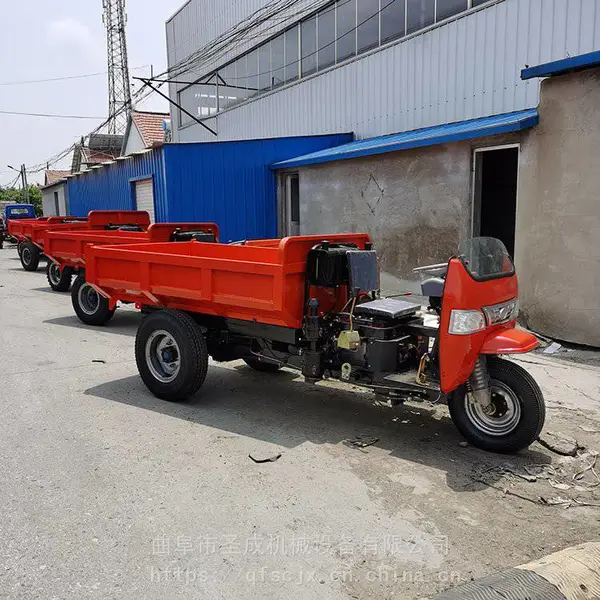 圣成22马力工地运输三轮车 自卸式农用三轮车 大马力三轮车