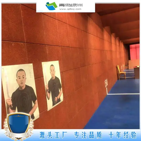 高密度防跳弹胶丝枪击垫 射击室墙壁防弹特种橡胶砖 靶场耐弹垫
