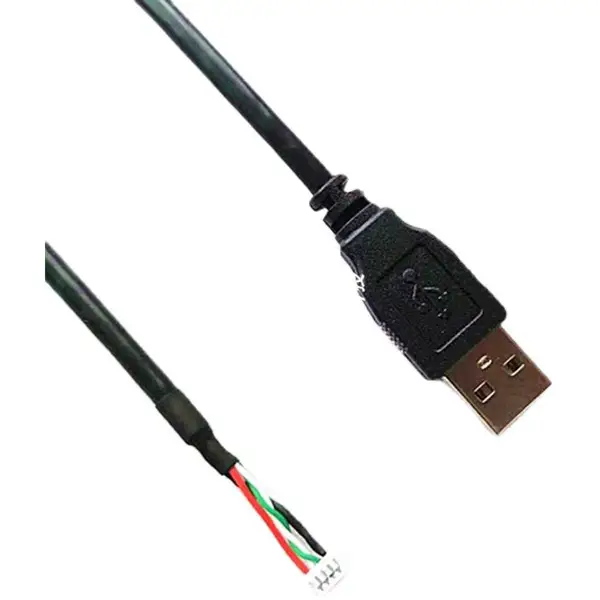 供应 USB2.0-A公线 信号线 公母对接 数据线rs485 CAN线三心端子线