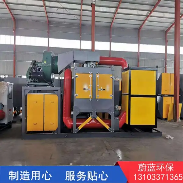 催化燃烧设备喷漆废气处理设备 50000风量在线催化燃烧装置