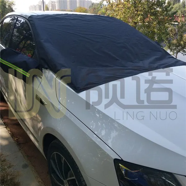 产地货源 爆款黑色210T涤纶布磁铁雪挡 四季通用遮阳挡 批发定制