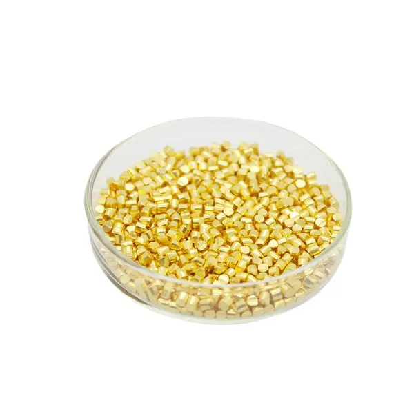 高纯金颗粒99.999% φ3*3mm 电子束蒸镀合金熔炼可定制规格
