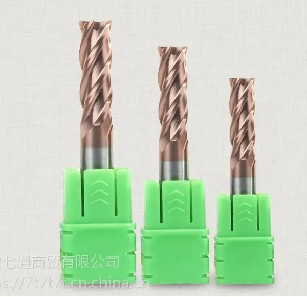 芜湖钨钢铣刀 硬质合金铣刀 铝用铣刀 55度整体合金钨钢涂层立铣刀234刃HRC586065度加长铣
