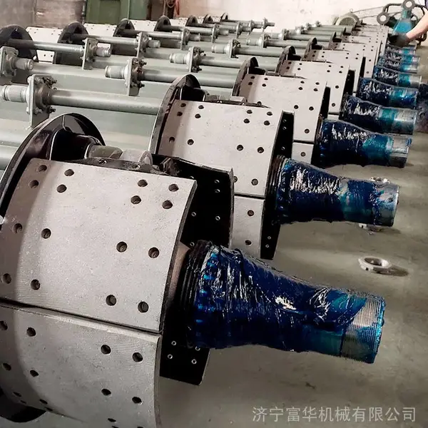 半挂车美式车桥支撑桥13T16T20T25T鼓刹制动总成
