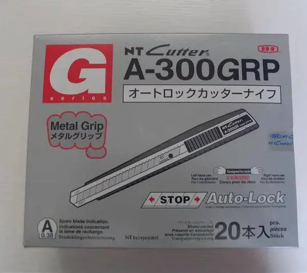 A-300GRP日本美工刀NT cutter厚实耐用金属壁纸刀自锁推原装进口