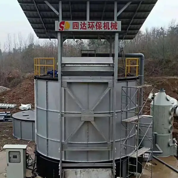 餐厨垃圾有机肥发酵罐处理设备 养殖场粪污发酵机 DKFJG-105 大柯机械 304不锈钢罐体