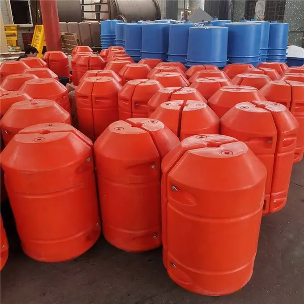 水电站拦污索 清淤船配套浮体 10寸管对锁式塑胶浮筒 创蓝研发